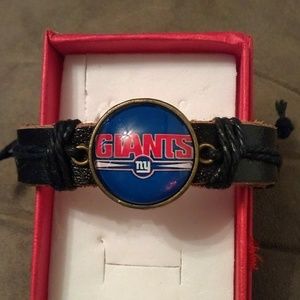 New York Giants Leather Bracelet